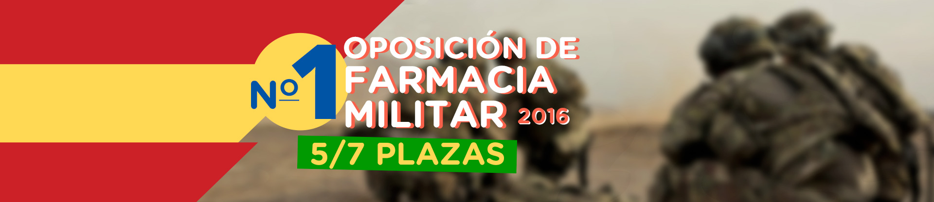 De nuevo número 1 -Oposición Farmacéutico Militar-,  5/7 Plazas y número 1 en todas las pruebas por separado